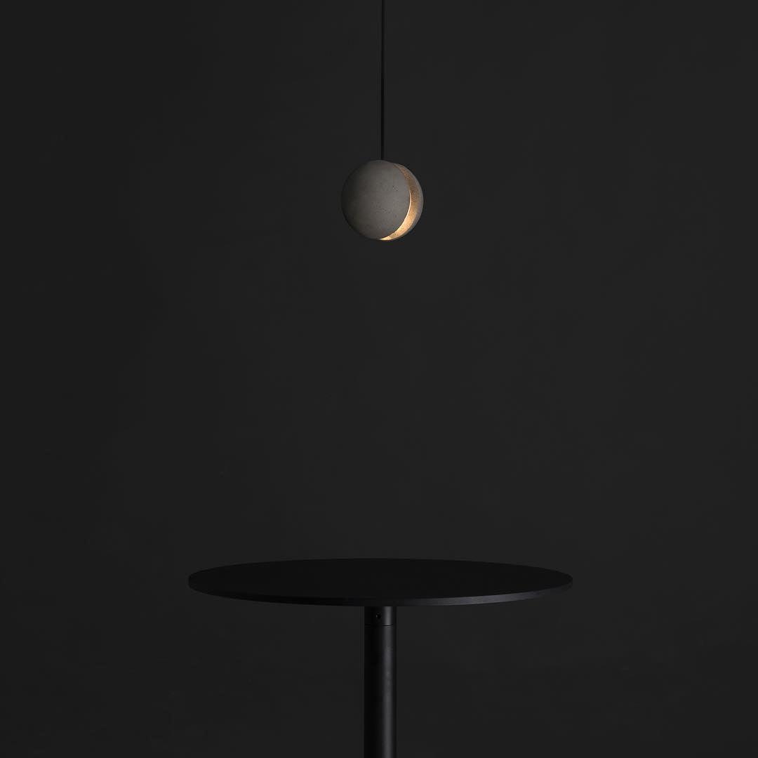 Moon Concrete Pendant Lamp - Lamp Outdoor