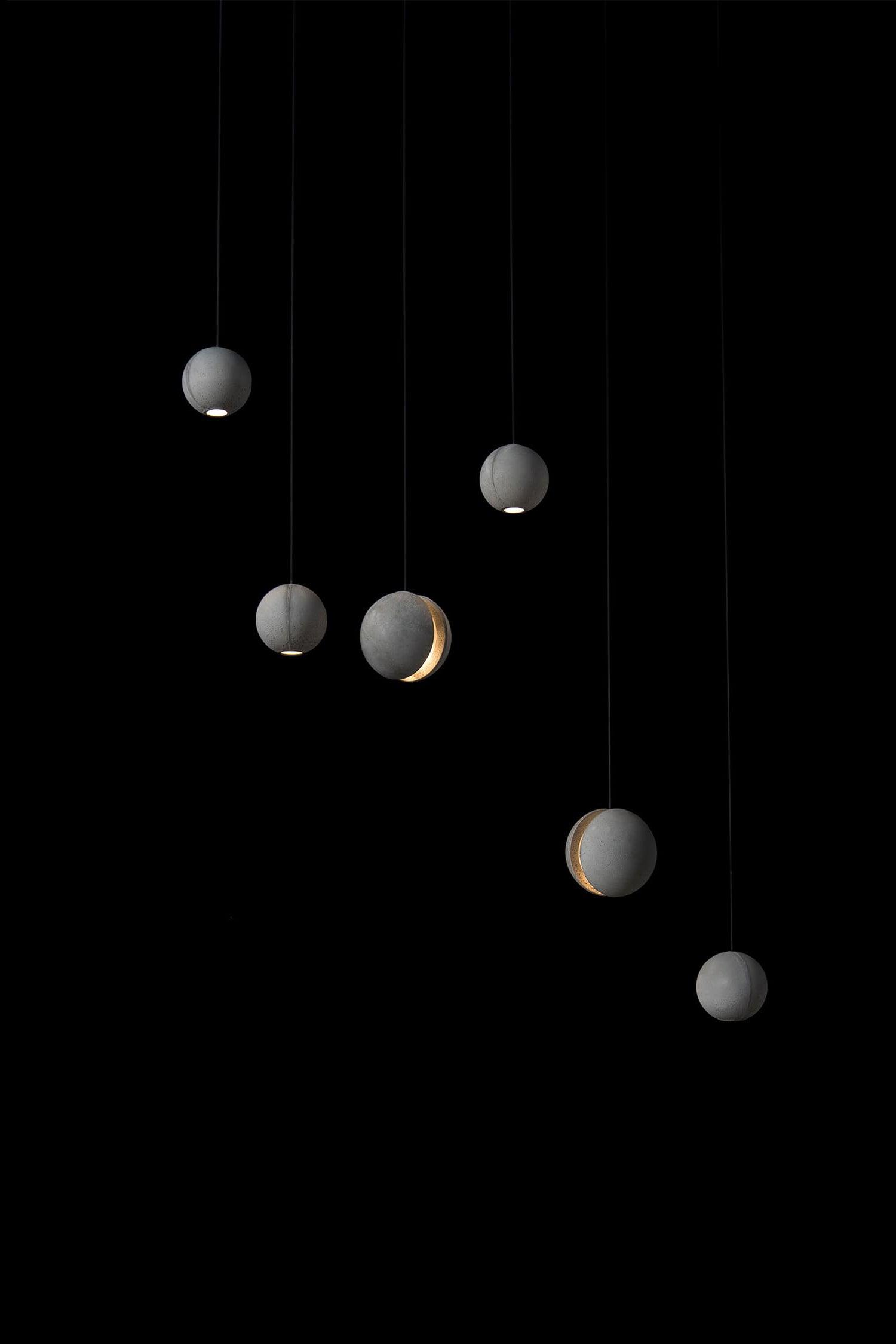 Moon Concrete Pendant Lamp - Lamp Outdoor