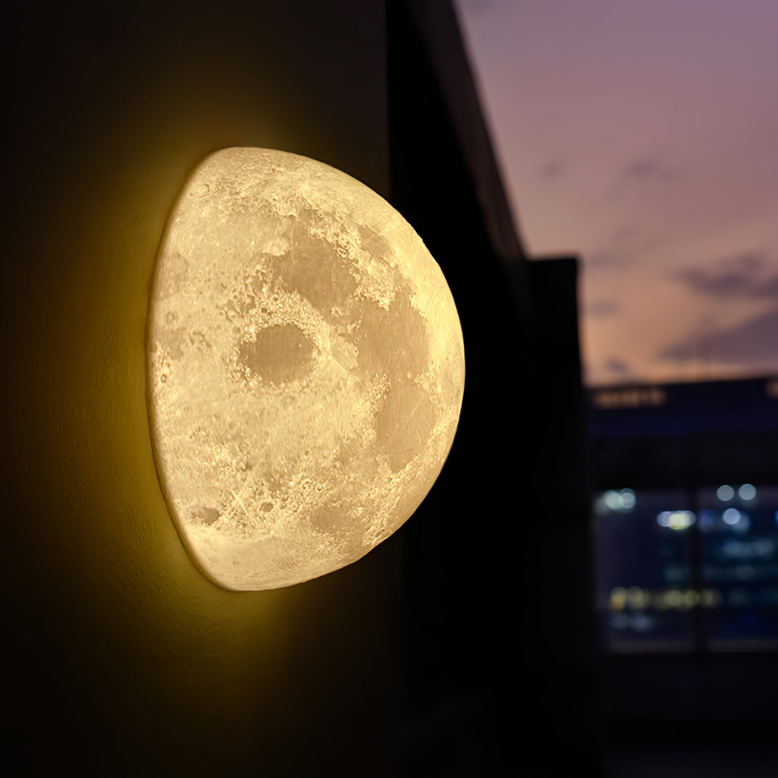 Moon 3D Wall Lamp - Lamp Outdoor