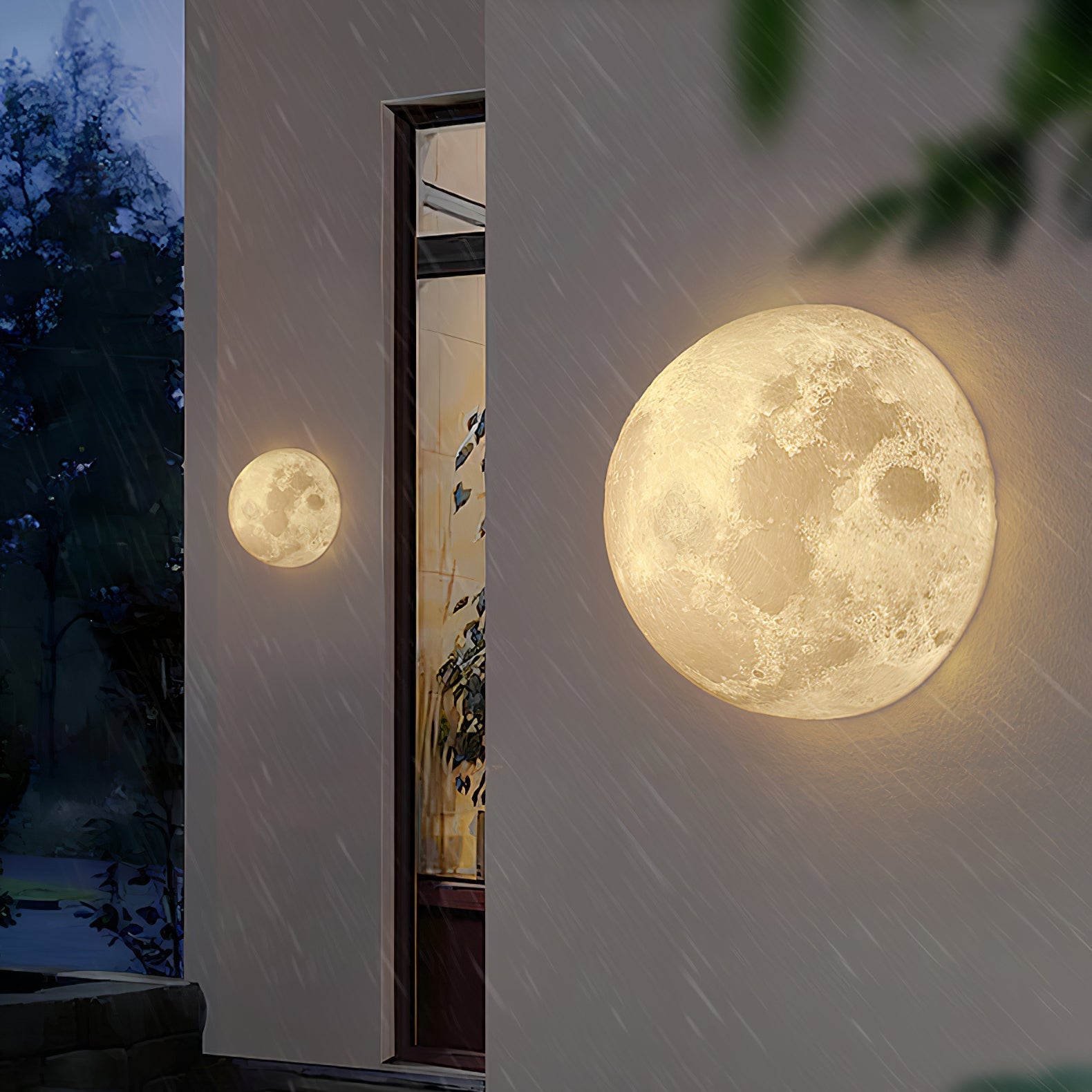 Moon 3D Wall Lamp - Lamp Outdoor