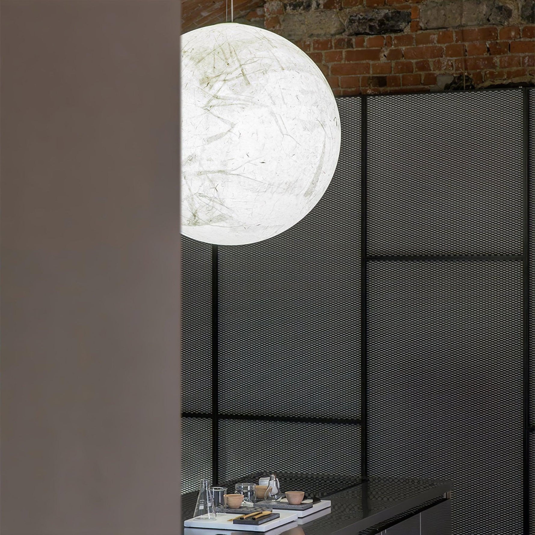Globe Minimalist Silk Pendant Lamp - Lamp Outdoor