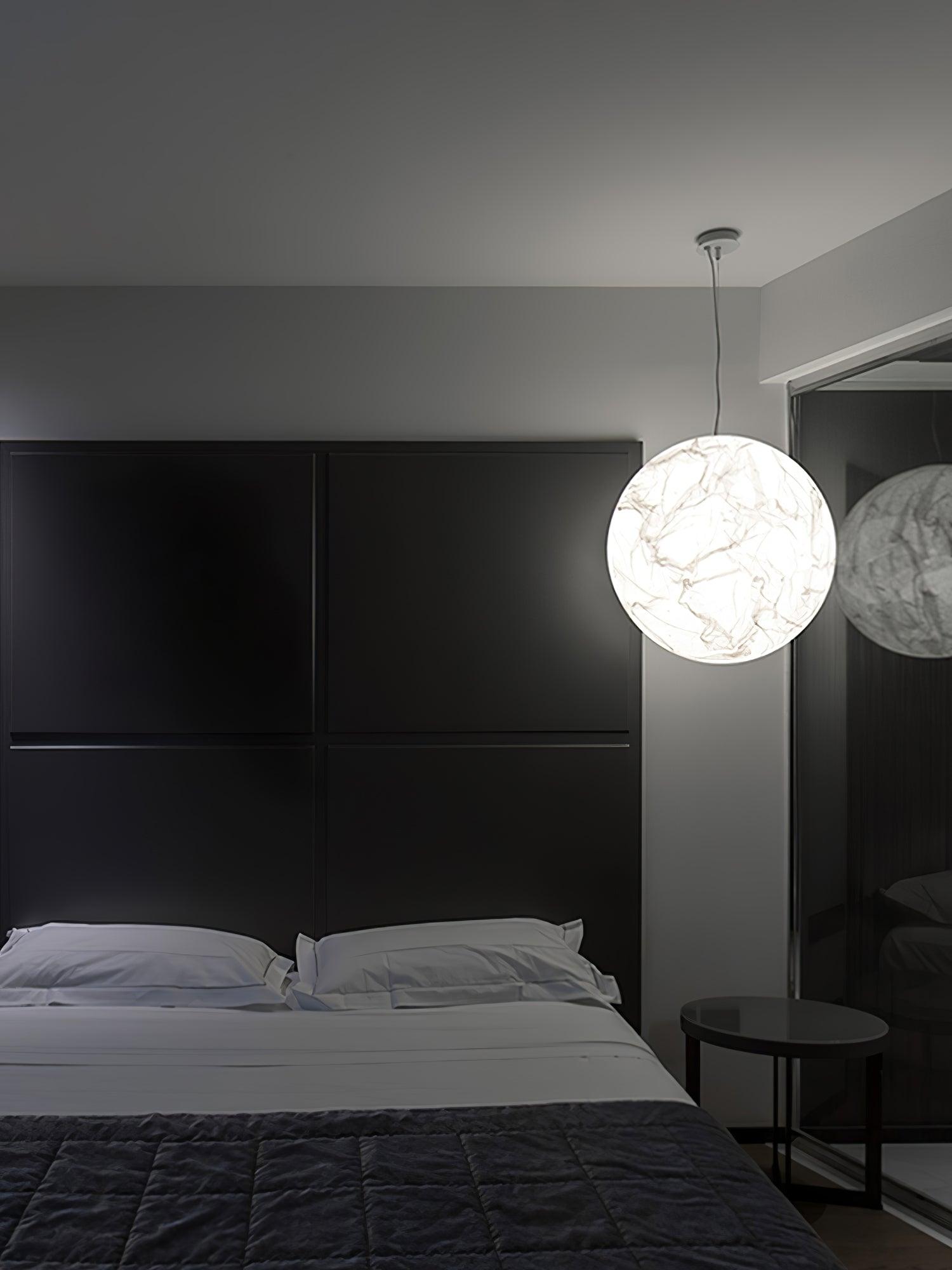 Globe Minimalist Silk Pendant Lamp - Lamp Outdoor