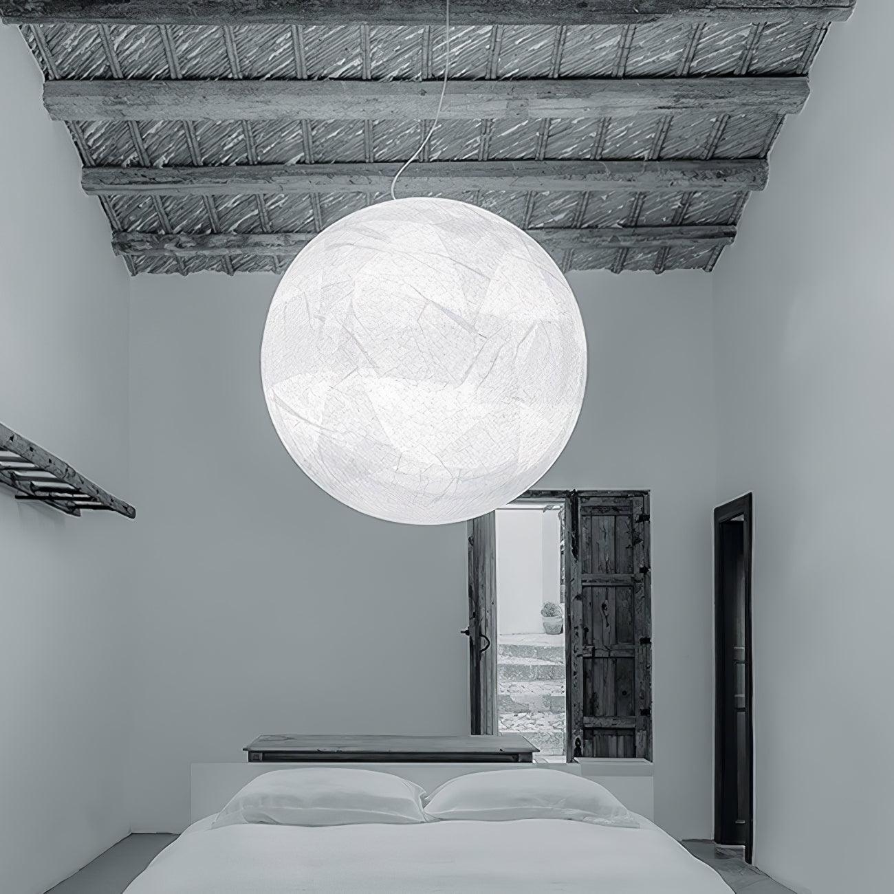 Globe Minimalist Silk Pendant Lamp - Lamp Outdoor