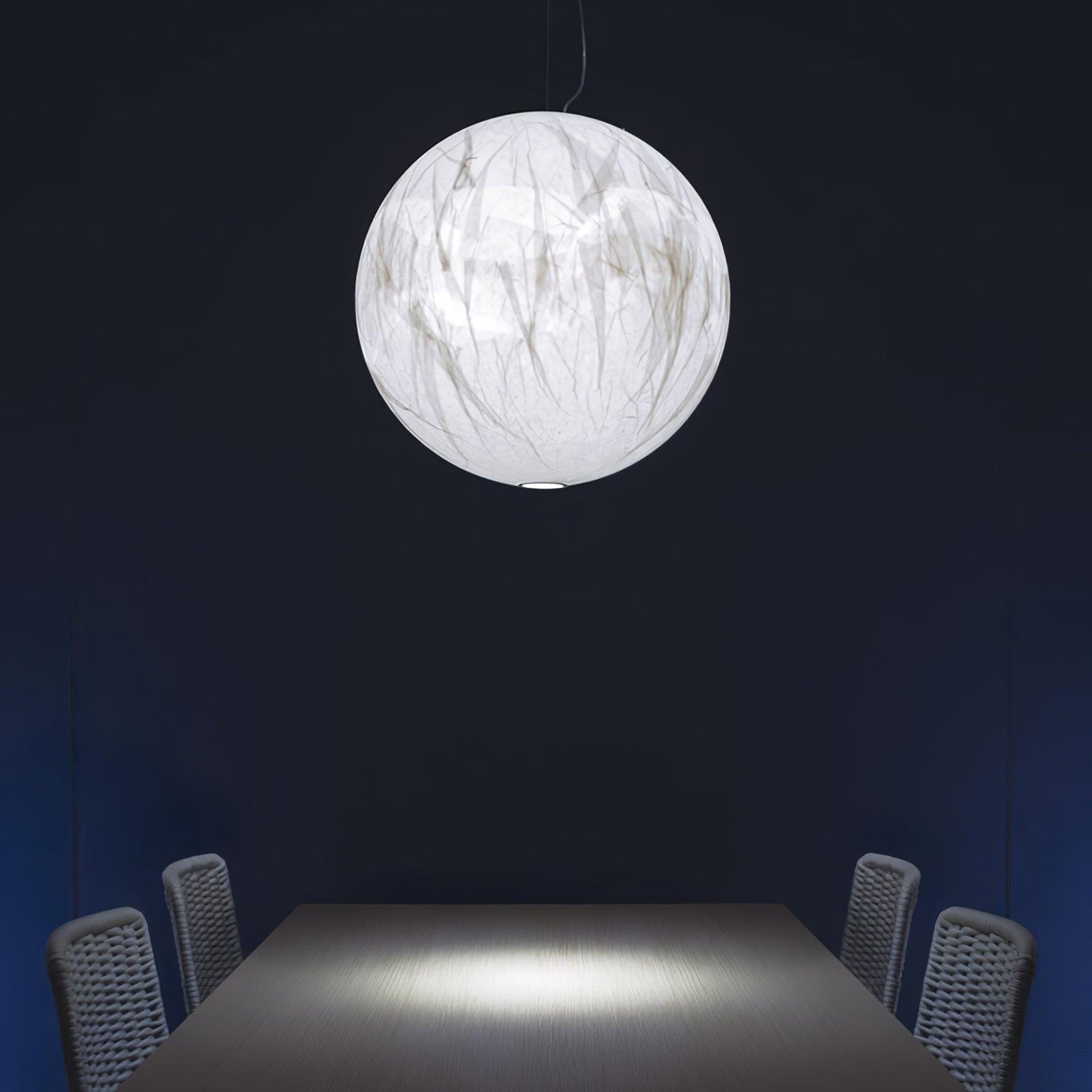 Globe Minimalist Silk Pendant Lamp - Lamp Outdoor