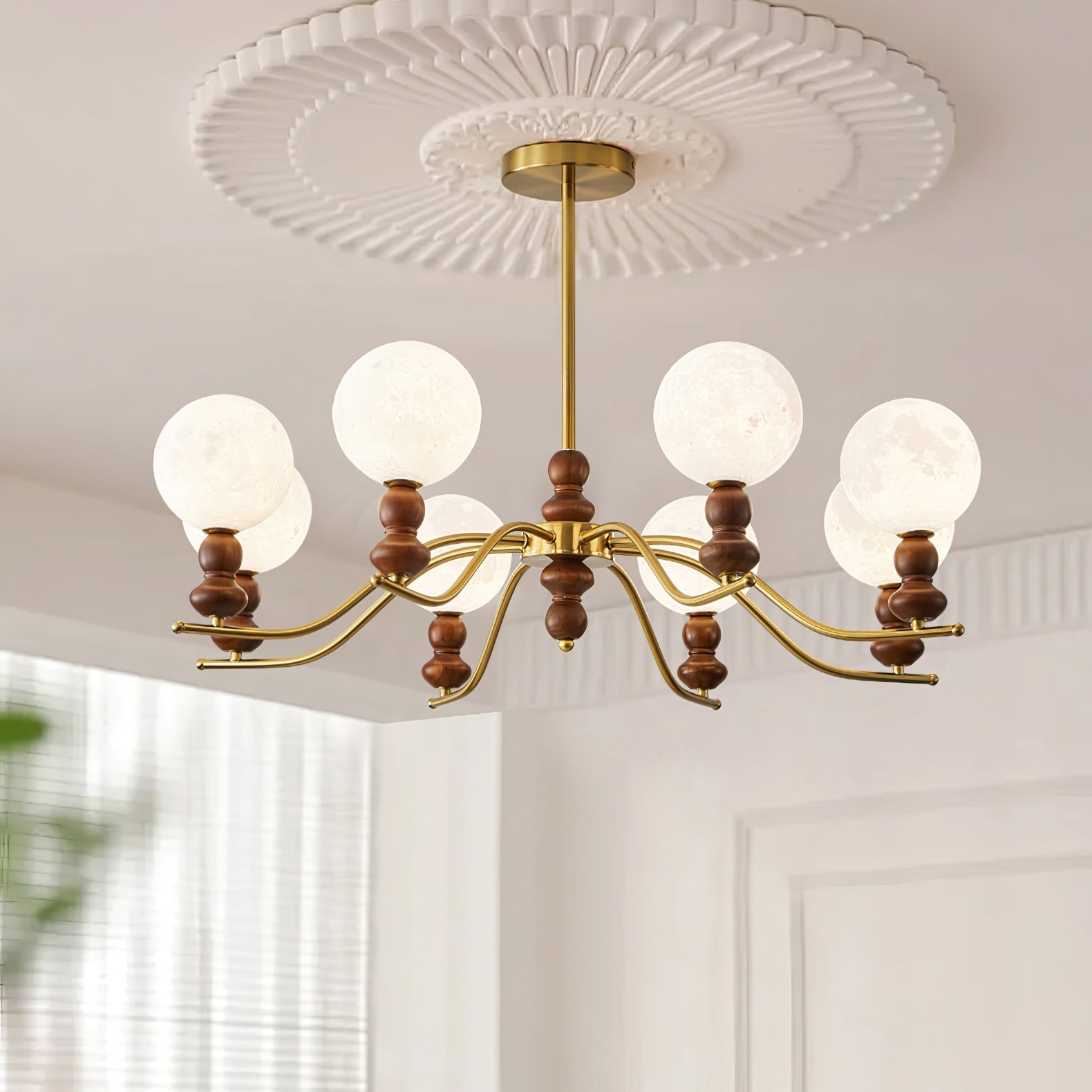 Moonlit Globe Chandelier - Lamp Outdoor