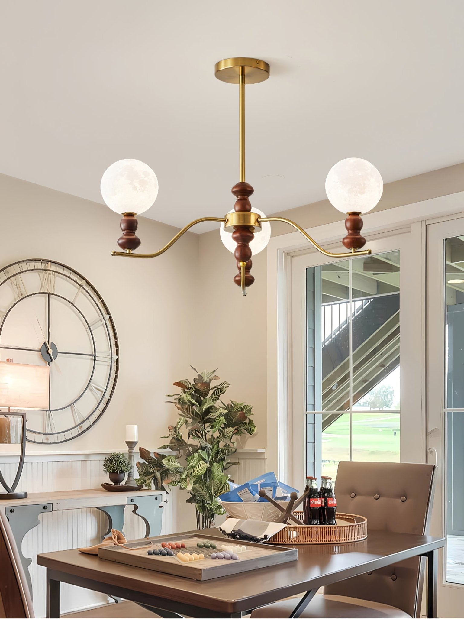 Moonlit Globe Chandelier - Lamp Outdoor