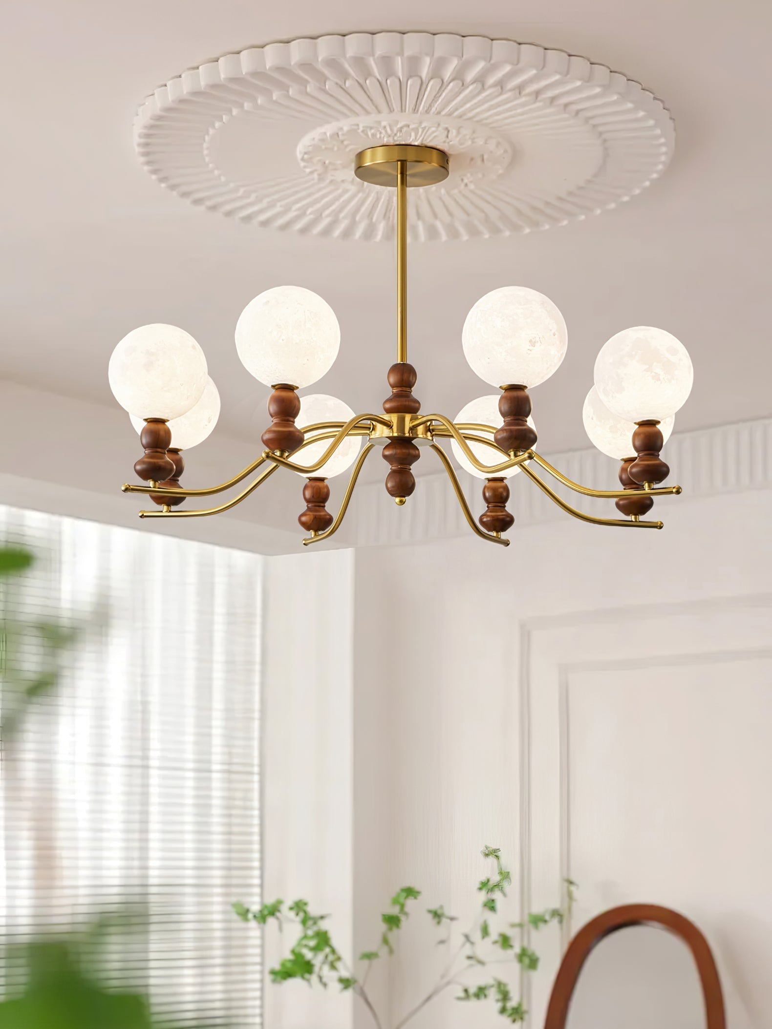 Moonlit Globe Chandelier - Lamp Outdoor