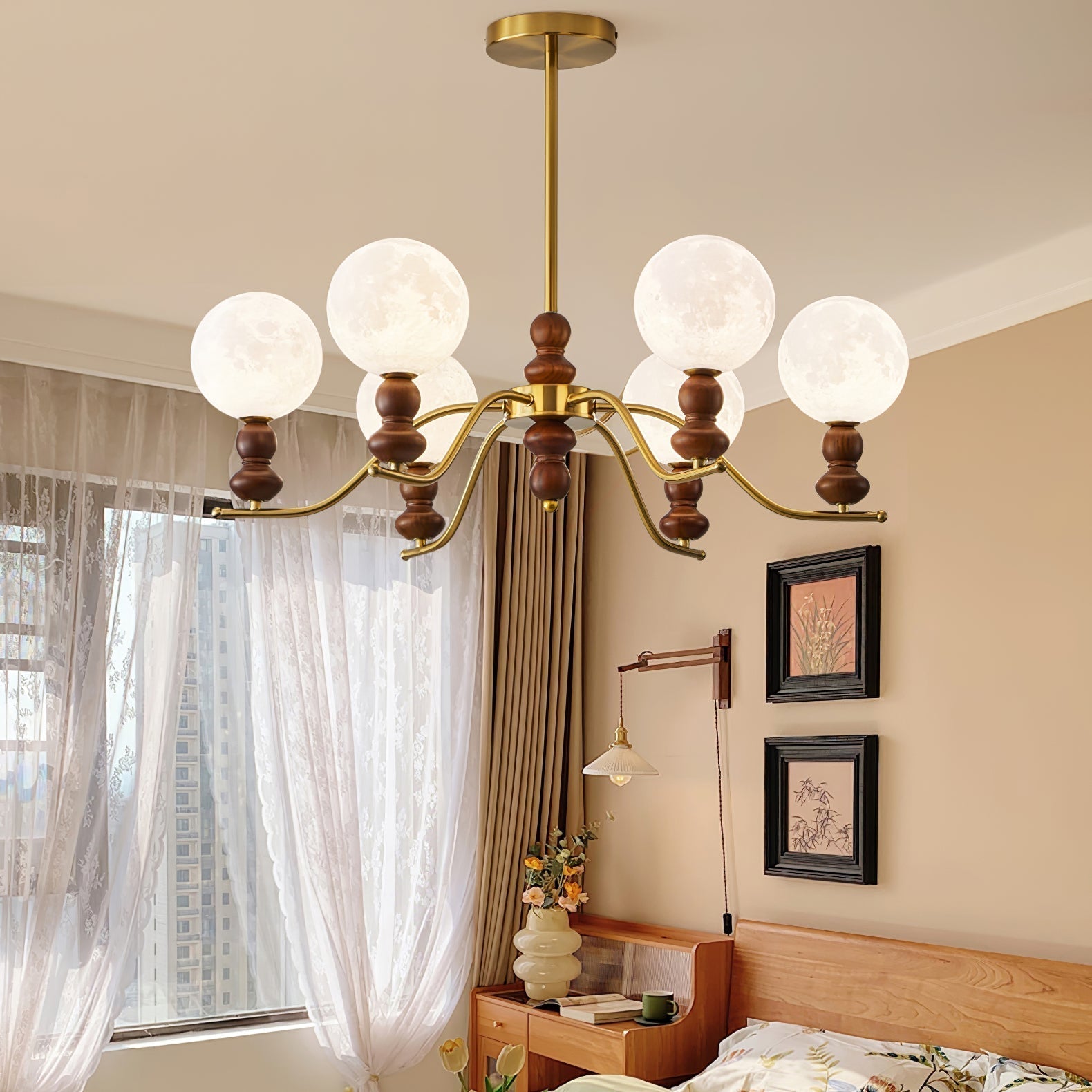 Moonlit Globe Chandelier - Lamp Outdoor
