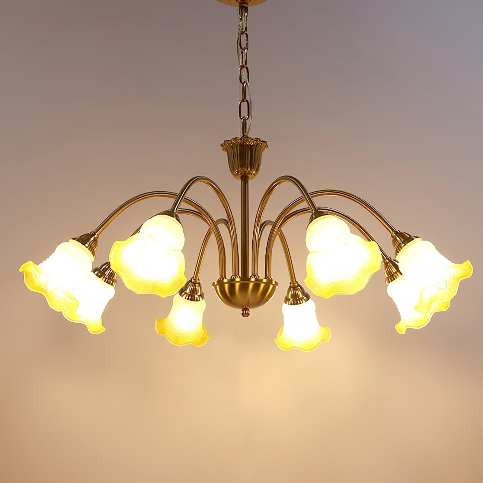 Diane Vintage Glass Chandelier - Lamp Outdoor