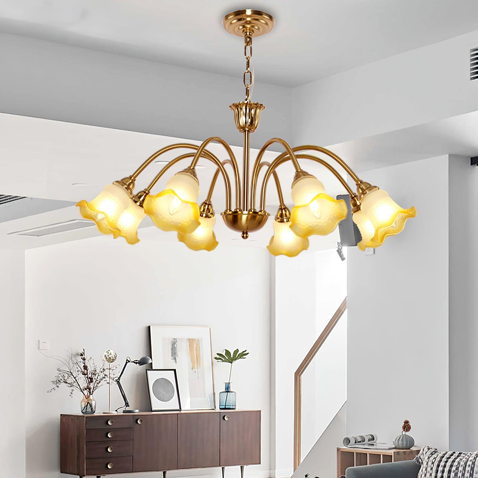 Diane Vintage Glass Chandelier - Lamp Outdoor