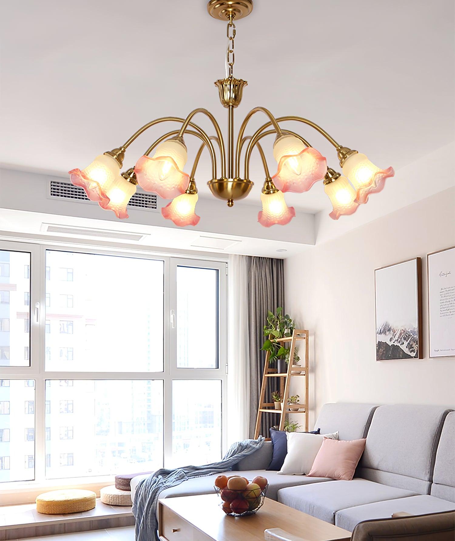 Diane Vintage Glass Chandelier - Lamp Outdoor