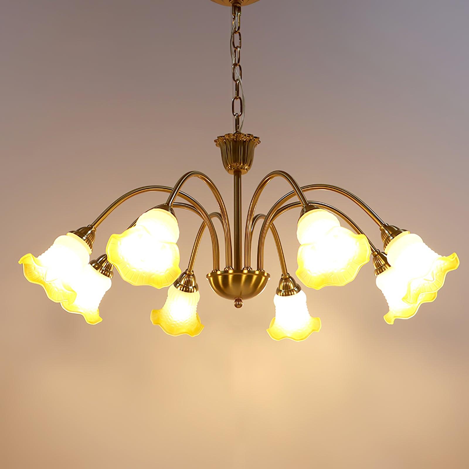 Diane Vintage Glass Chandelier - Lamp Outdoor
