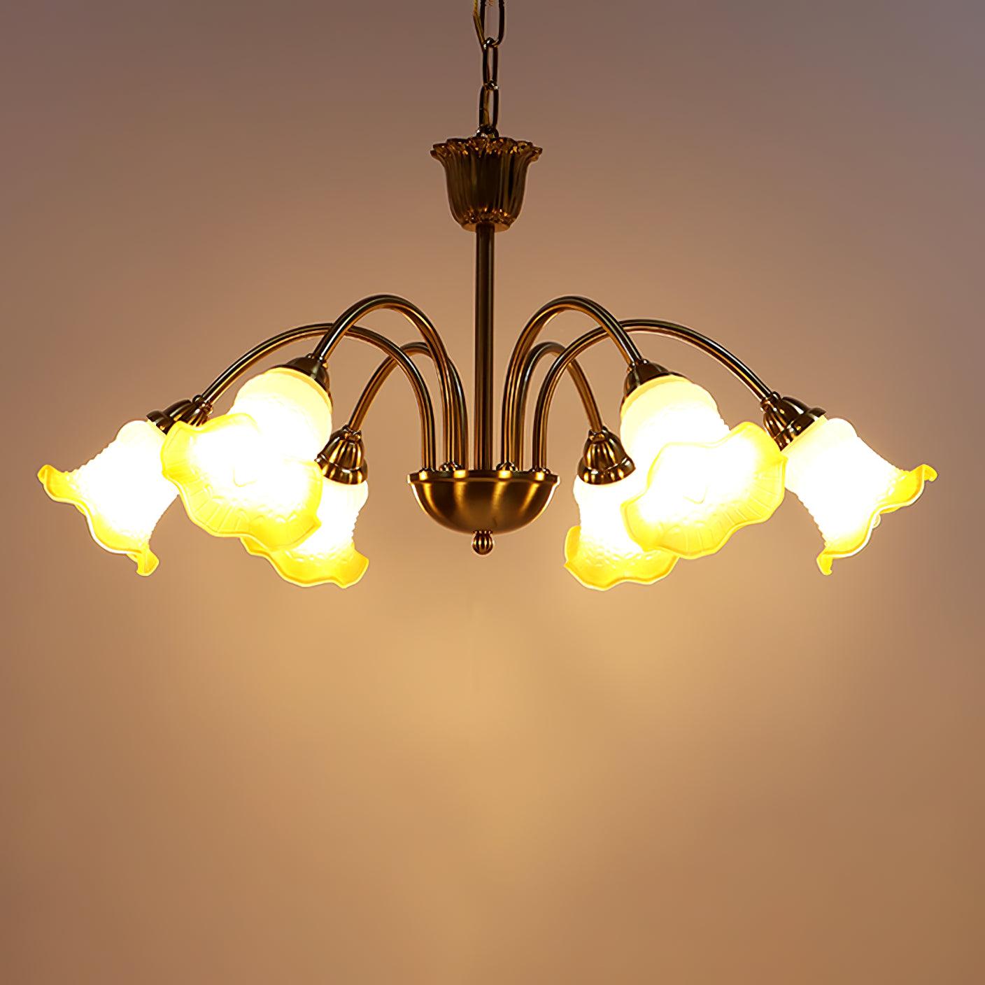Diane Vintage Glass Chandelier - Lamp Outdoor
