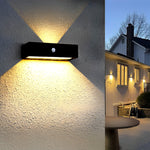 Waterproof LED Up and Down Lights Motion Sensor Modern Solar Wall Lamp - Lamp Outdoor
