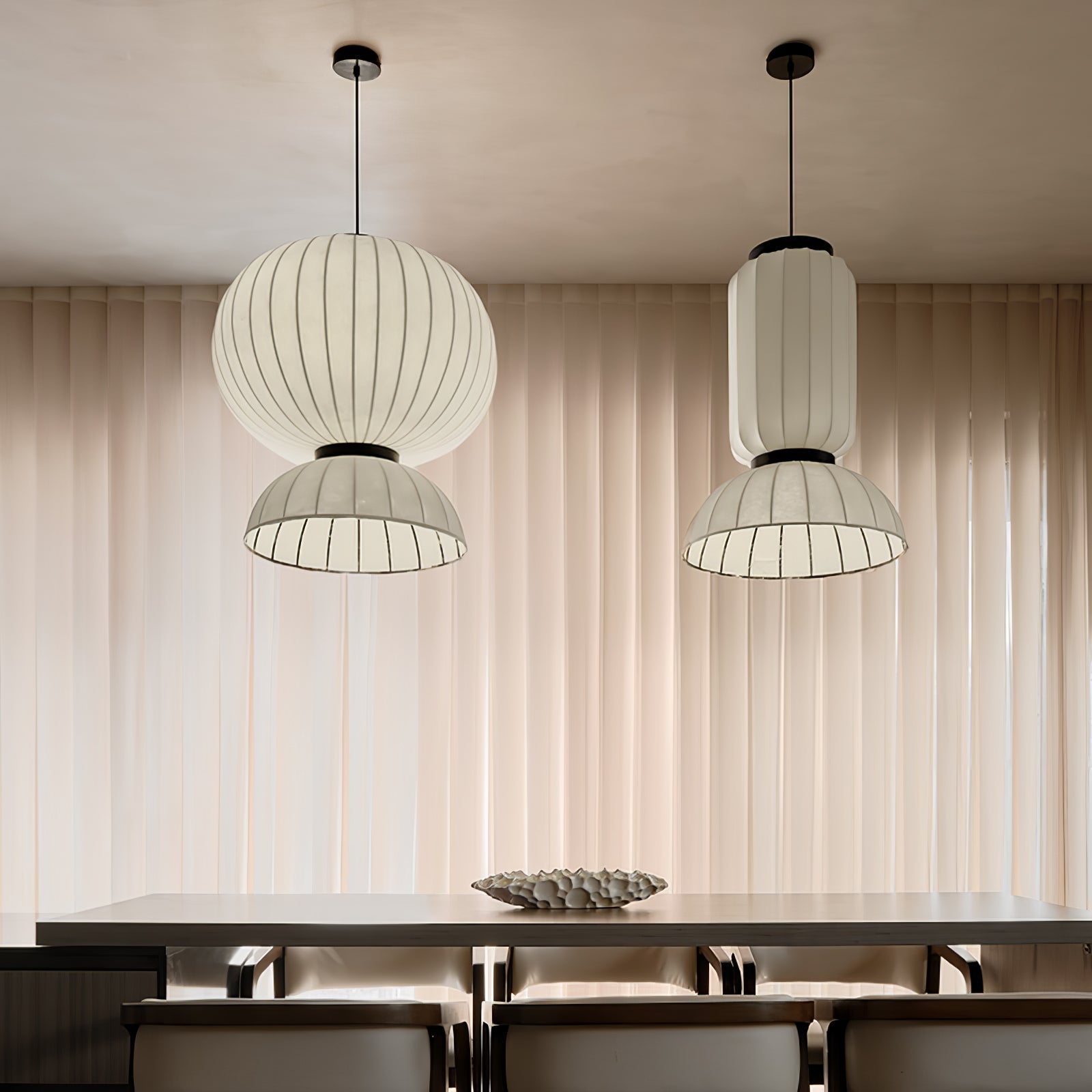 Eurzorion Silk Lantern Pendant Light - Lamp Outdoor