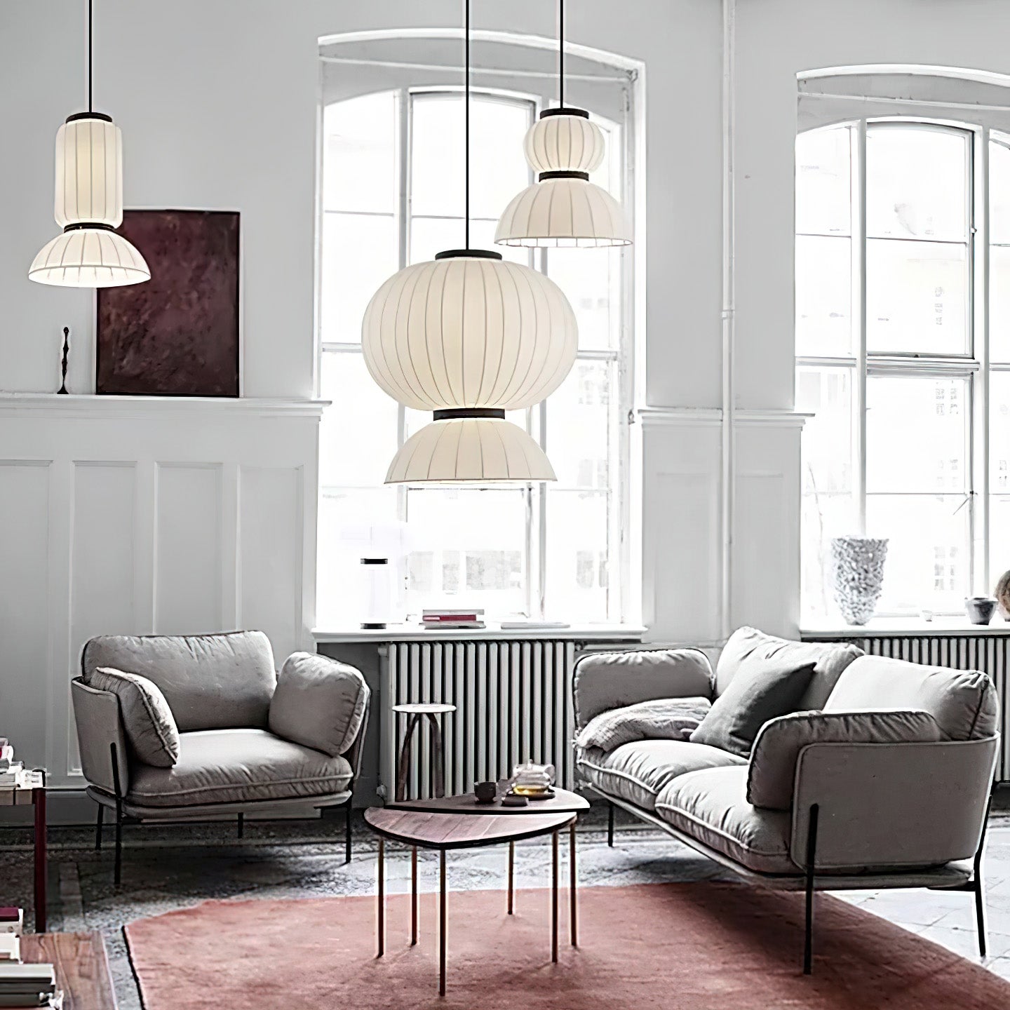 Eurzorion Silk Lantern Pendant Light - Lamp Outdoor