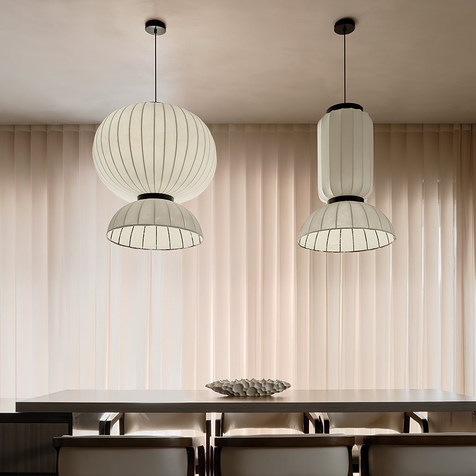 Eurzorion Silk Lantern Pendant Light - Lamp Outdoor