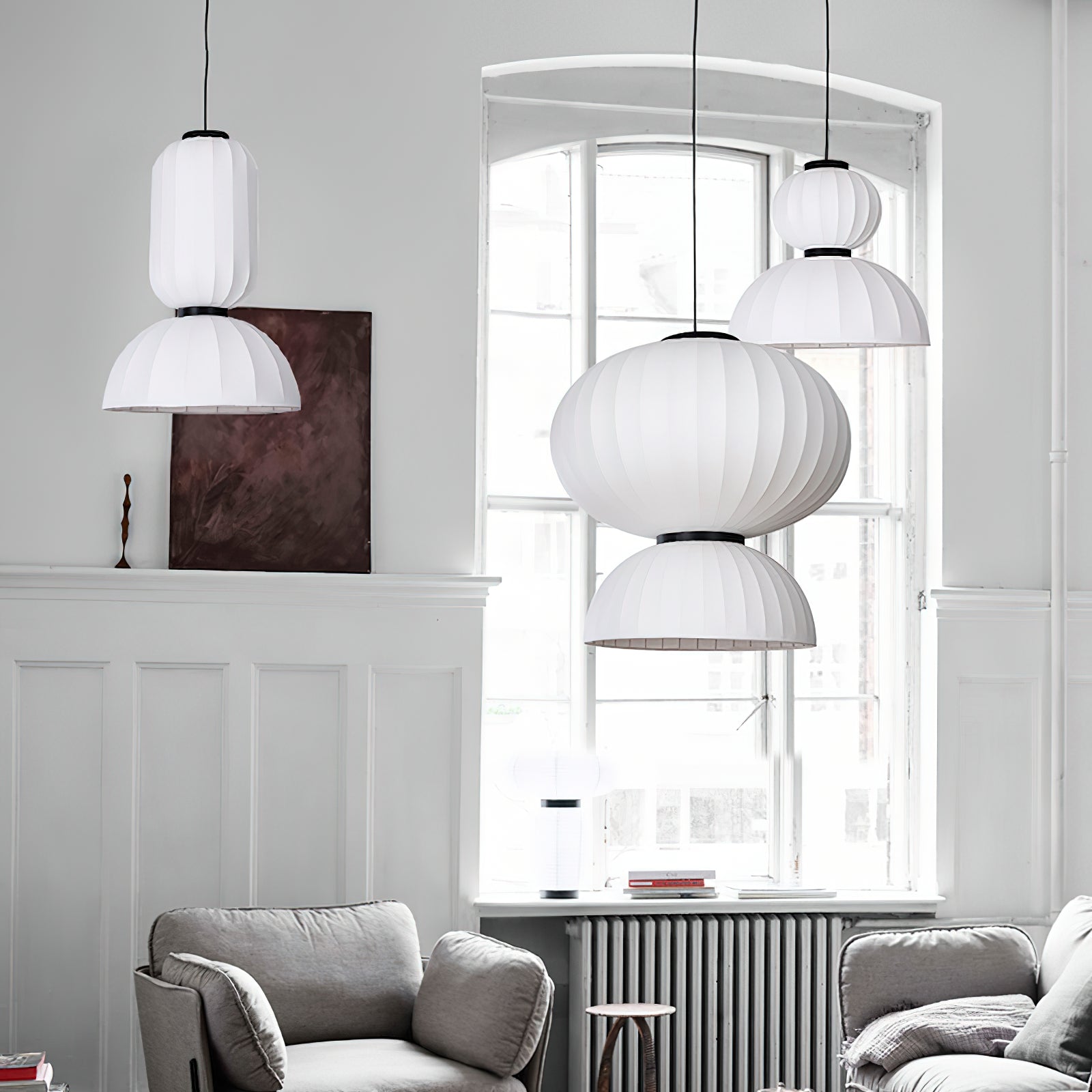 Eurzorion Silk Lantern Pendant Light - Lamp Outdoor
