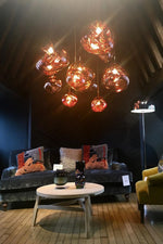 Solara Pendant Lamp Blown Glass Irregular Cluster Sculptural - Letslighting
