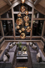 Solara Pendant Lamp Blown Glass Irregular Cluster Sculptural - Letslighting