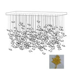 Syraean Multicolor Maple Leaf Metal Crystal Chandelier - Lamp Outdoor