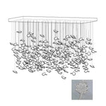 Syraean Multicolor Maple Leaf Metal Crystal Chandelier - Lamp Outdoor