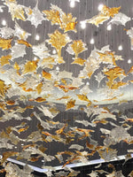 Syraean Multicolor Maple Leaf Metal Crystal Chandelier - Lamp Outdoor
