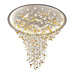 Syraean Multicolor Maple Leaf Metal Crystal Chandelier - Lamp Outdoor