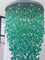 Veshaa Postmodern Luxury Stone Crystal Chandelier - Lamp Outdoor