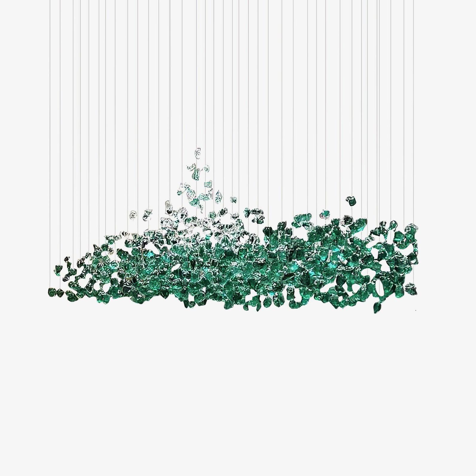 Veshaa Postmodern Luxury Stone Crystal Chandelier - Lamp Outdoor