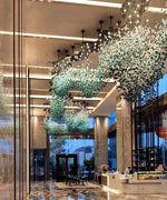 Veshaa Postmodern Luxury Stone Crystal Chandelier - Lamp Outdoor