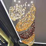 Veshaa Postmodern Luxury Stone Crystal Chandelier - Lamp Outdoor