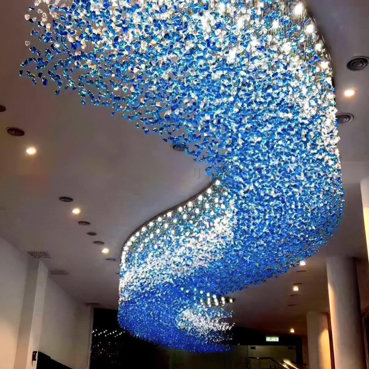 Veshaa Postmodern Luxury Stone Crystal Chandelier - Lamp Outdoor