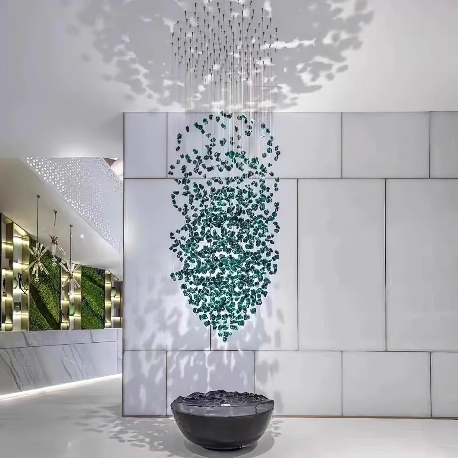 Veshaa Postmodern Luxury Stone Crystal Chandelier - Lamp Outdoor