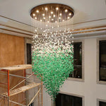 Veshaa Postmodern Luxury Stone Crystal Chandelier - Lamp Outdoor