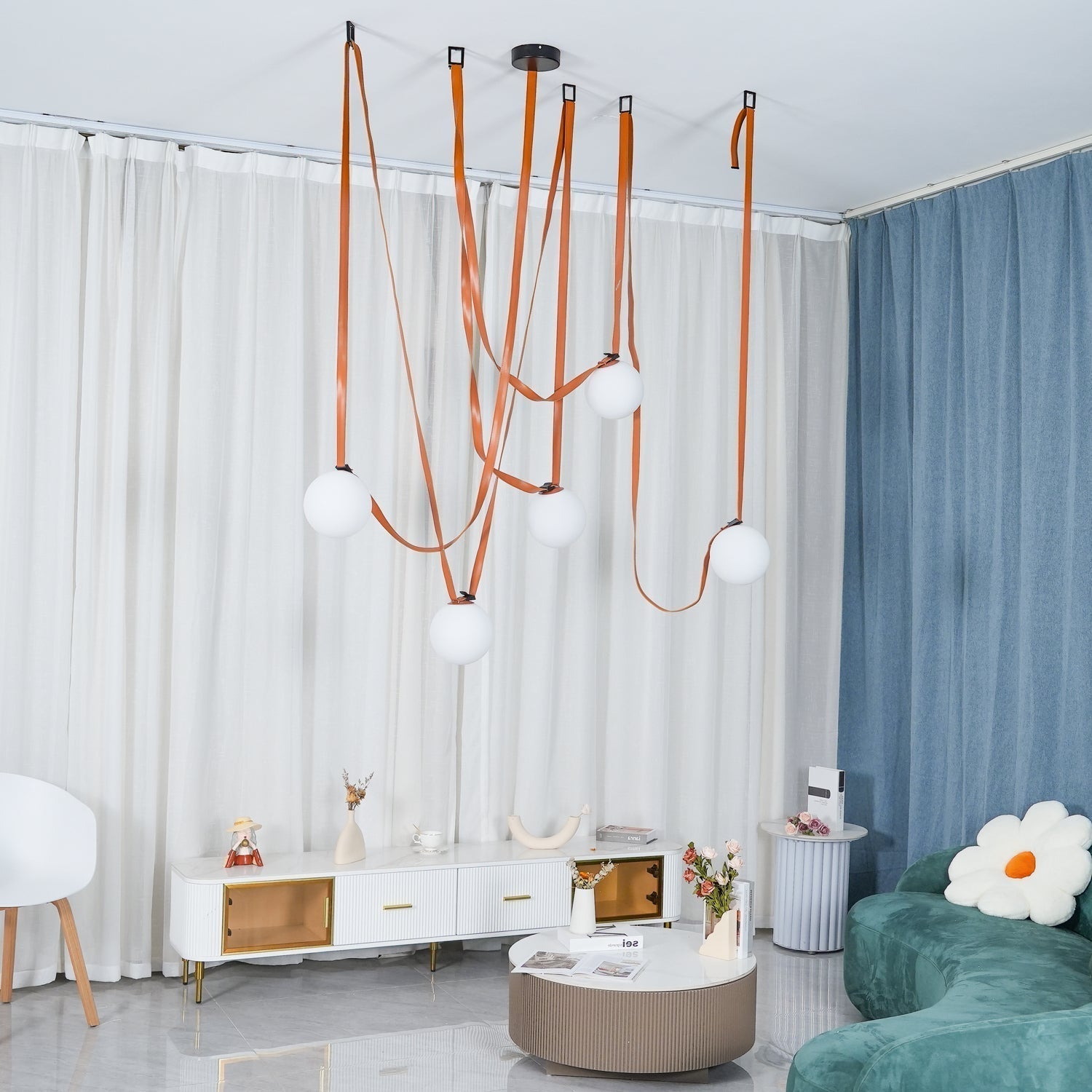 Multiple Belt Art Pendant Light - Lamp Outdoor