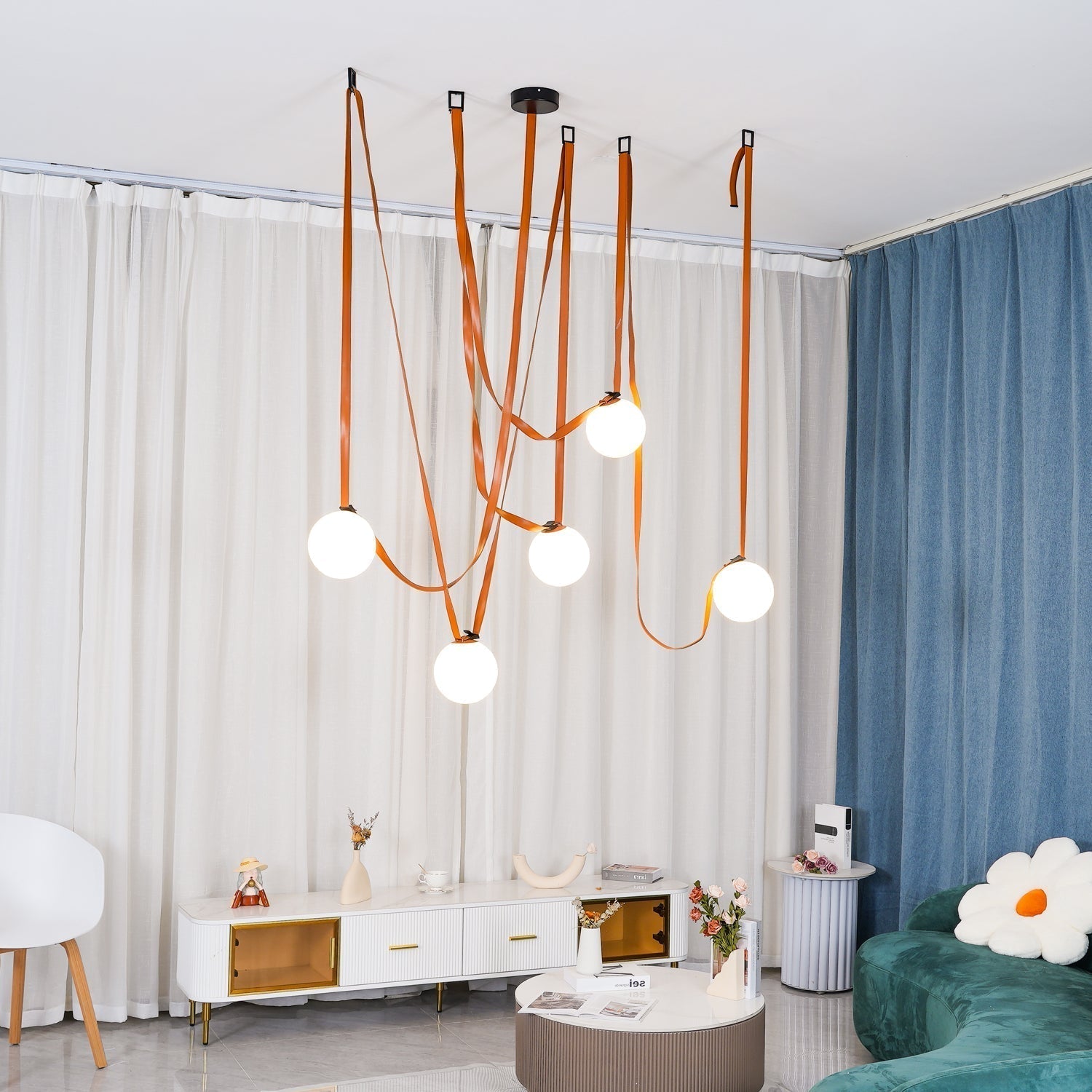 Multiple Belt Art Pendant Light - Lamp Outdoor