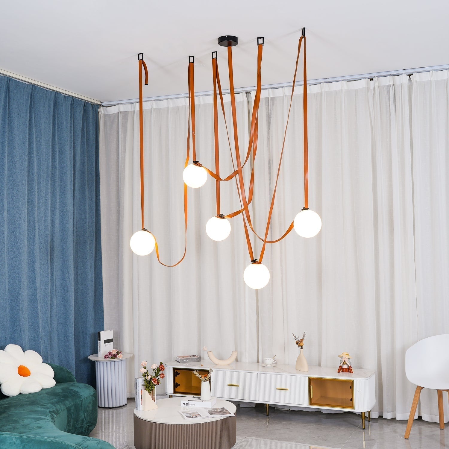Multiple Belt Art Pendant Light - Lamp Outdoor