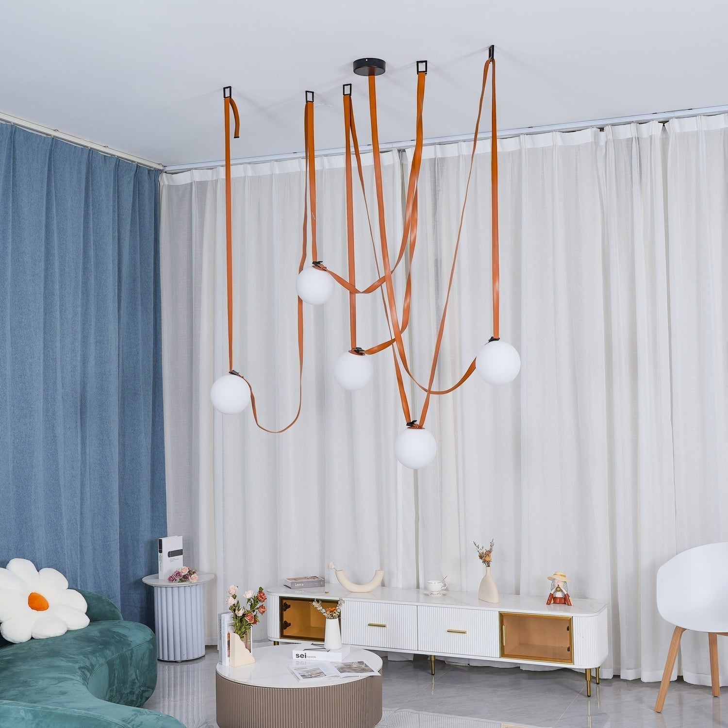 Multiple Belt Art Pendant Light - Lamp Outdoor