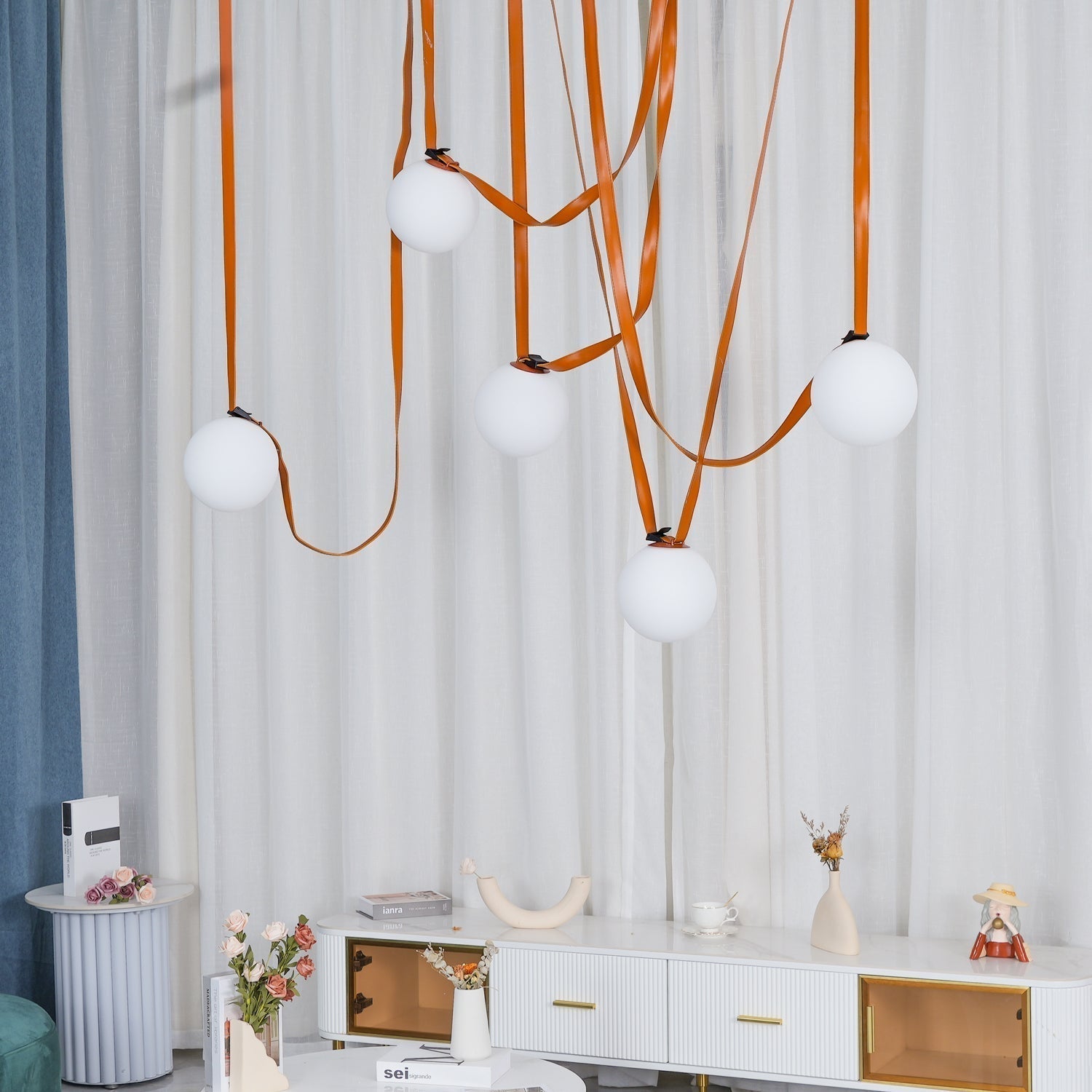Multiple Belt Art Pendant Light - Lamp Outdoor