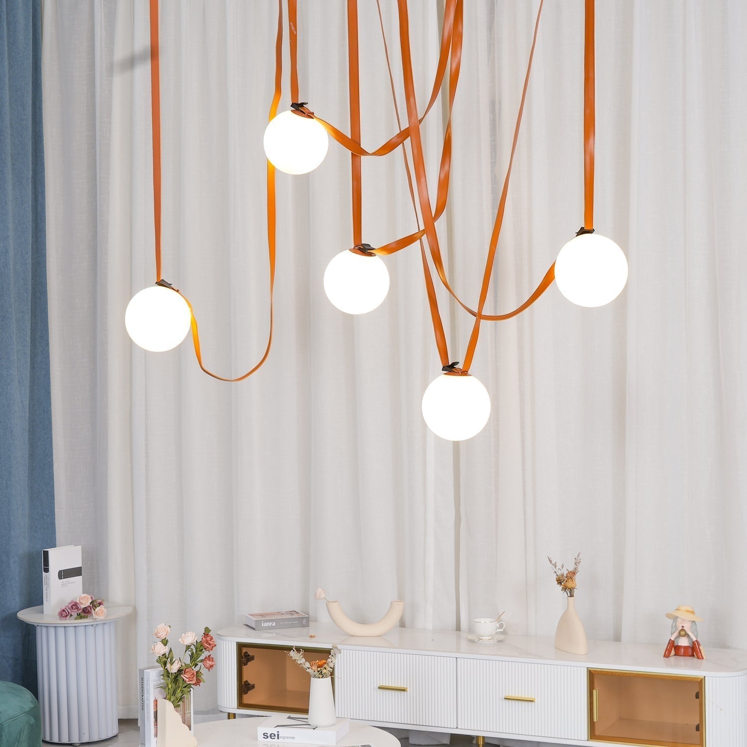 Multiple Belt Art Pendant Light - Lamp Outdoor
