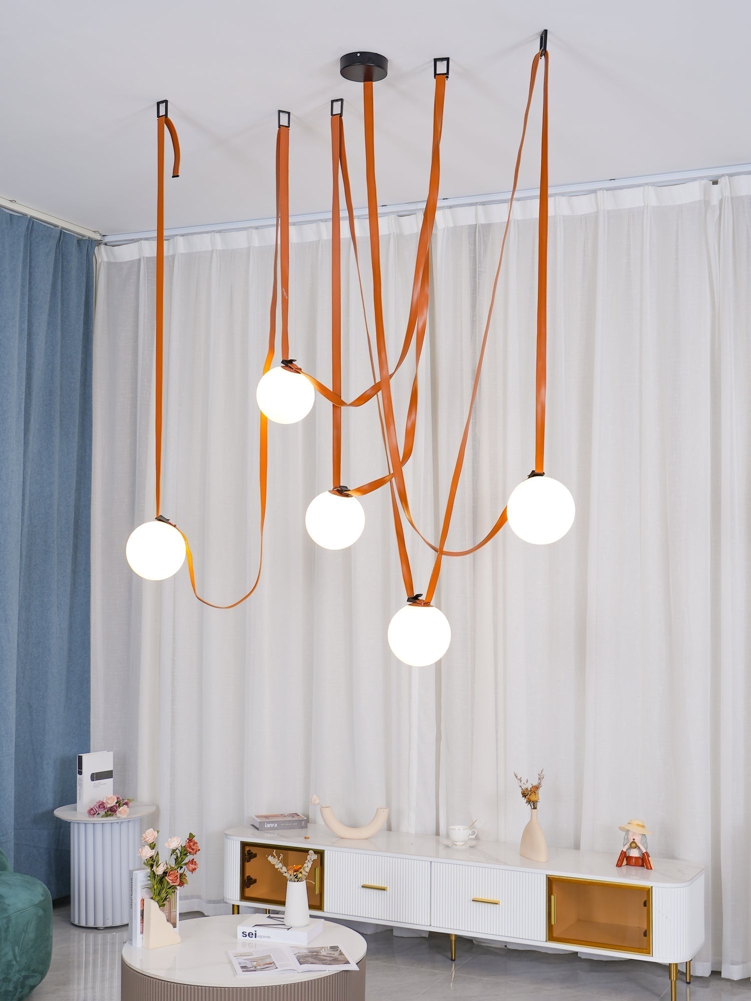 Multiple Belt Art Pendant Light - Lamp Outdoor