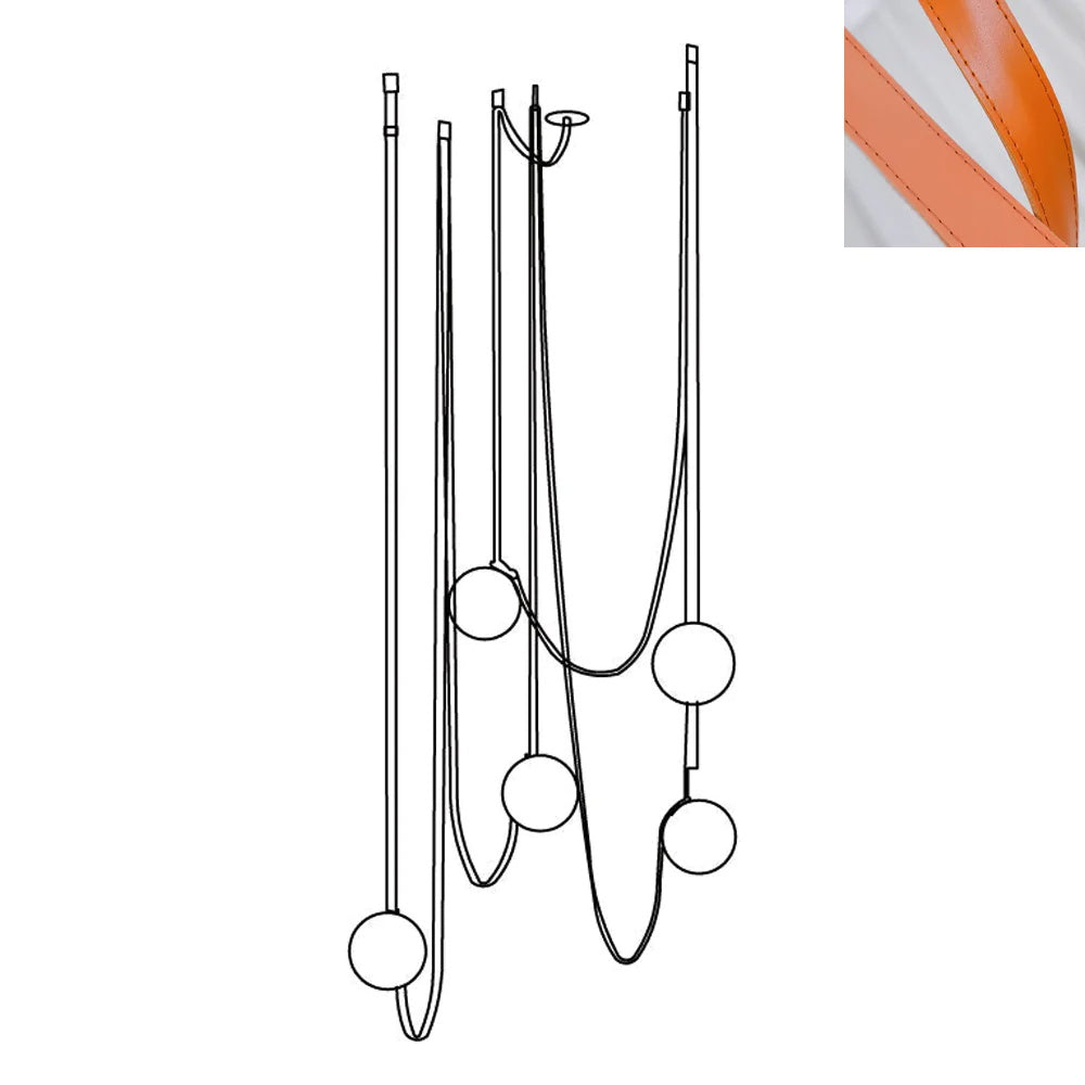 Multiple Belt Art Pendant Light - Lamp Outdoor