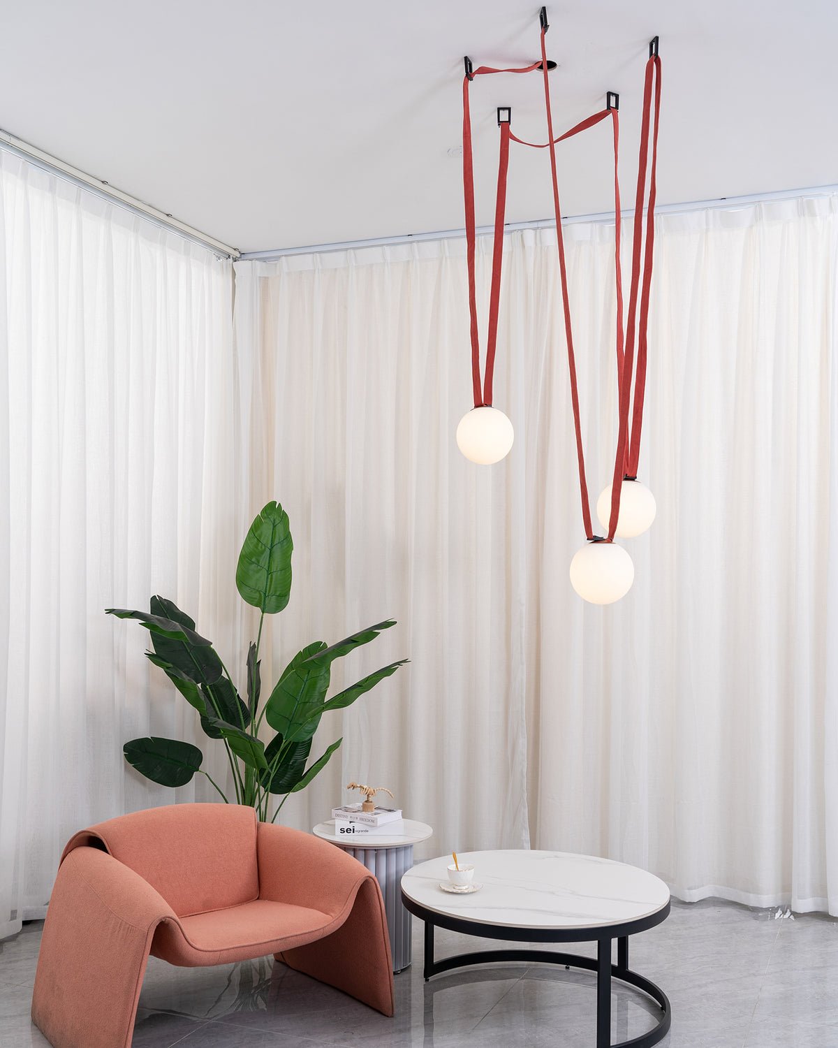 Multiple Belt Art Pendant Light - Lamp Outdoor