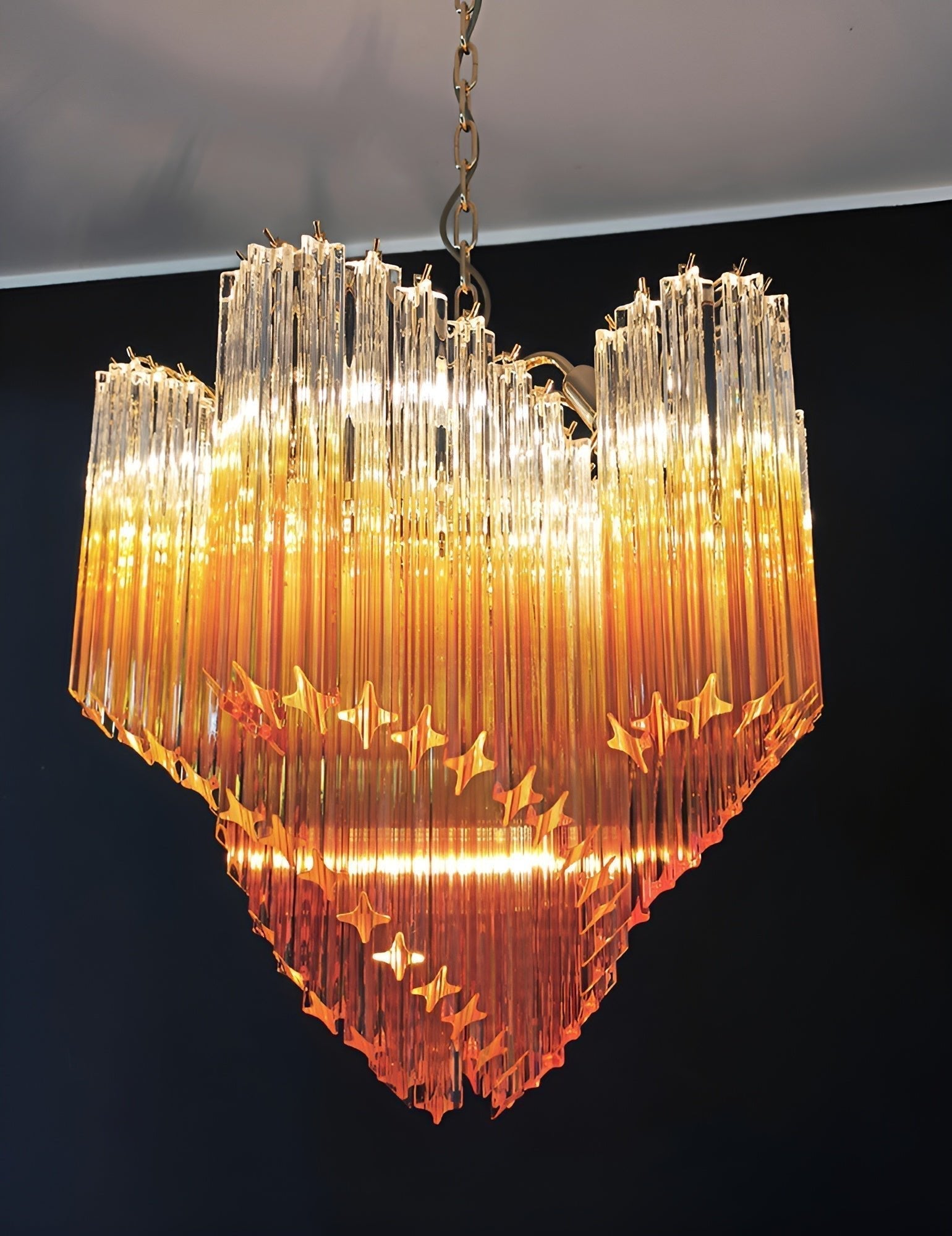Evmararae Gradient Glass Chandelier - Lamp Outdoor