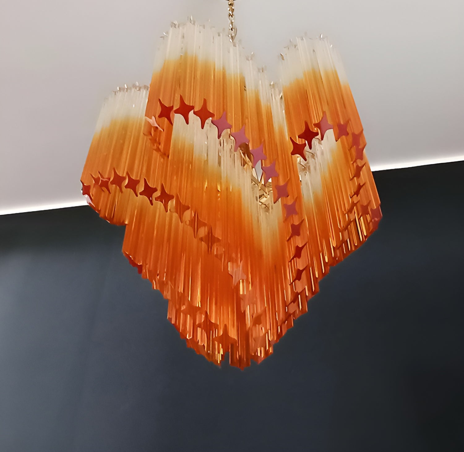 Evmararae Gradient Glass Chandelier - Lamp Outdoor