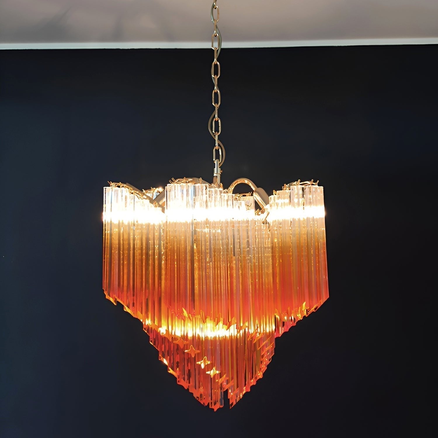 Evmararae Gradient Glass Chandelier - Lamp Outdoor