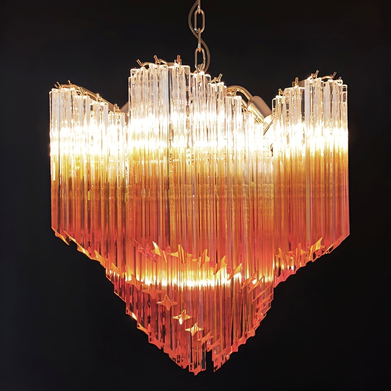Evmararae Gradient Glass Chandelier - Lamp Outdoor