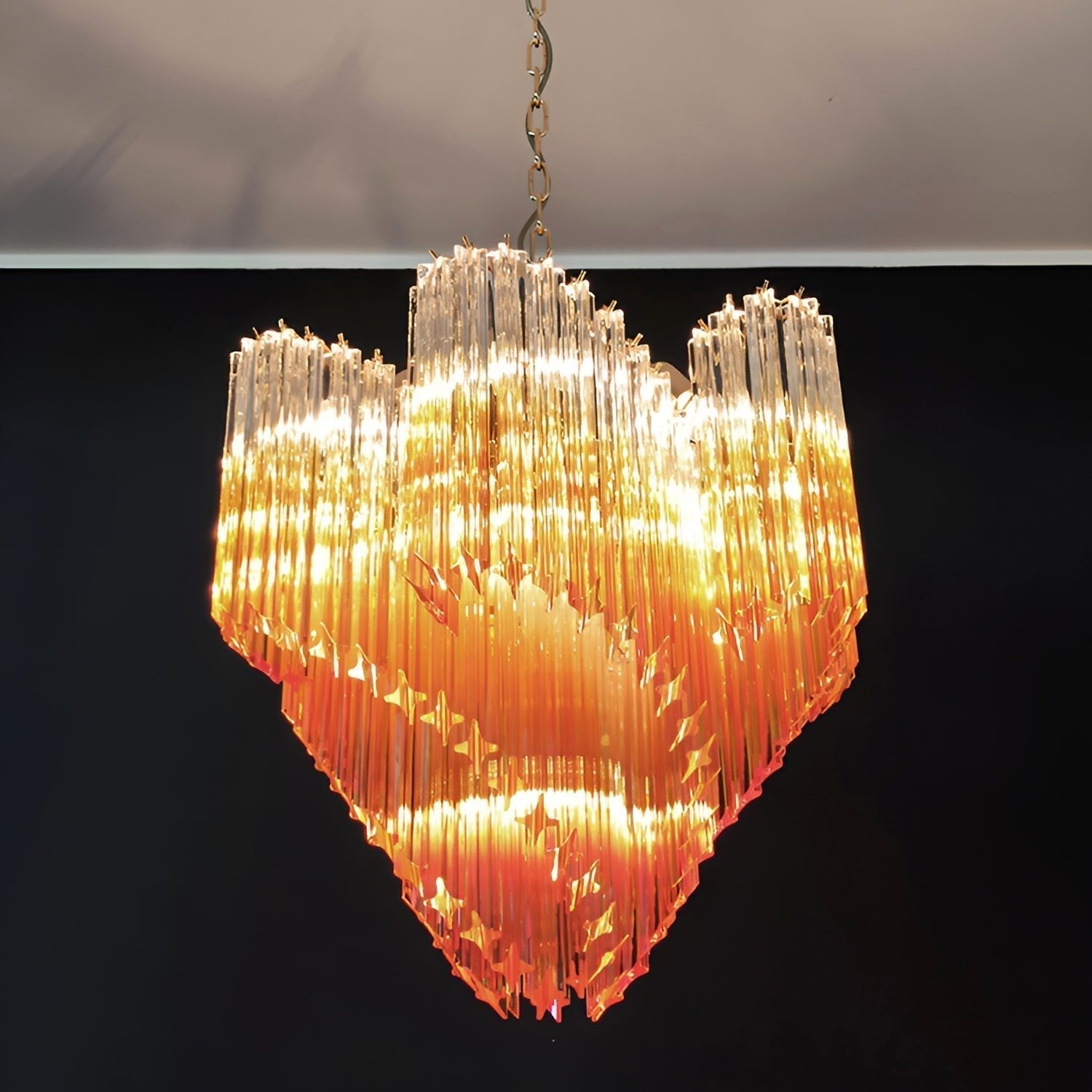 Evmararae Gradient Glass Chandelier - Lamp Outdoor