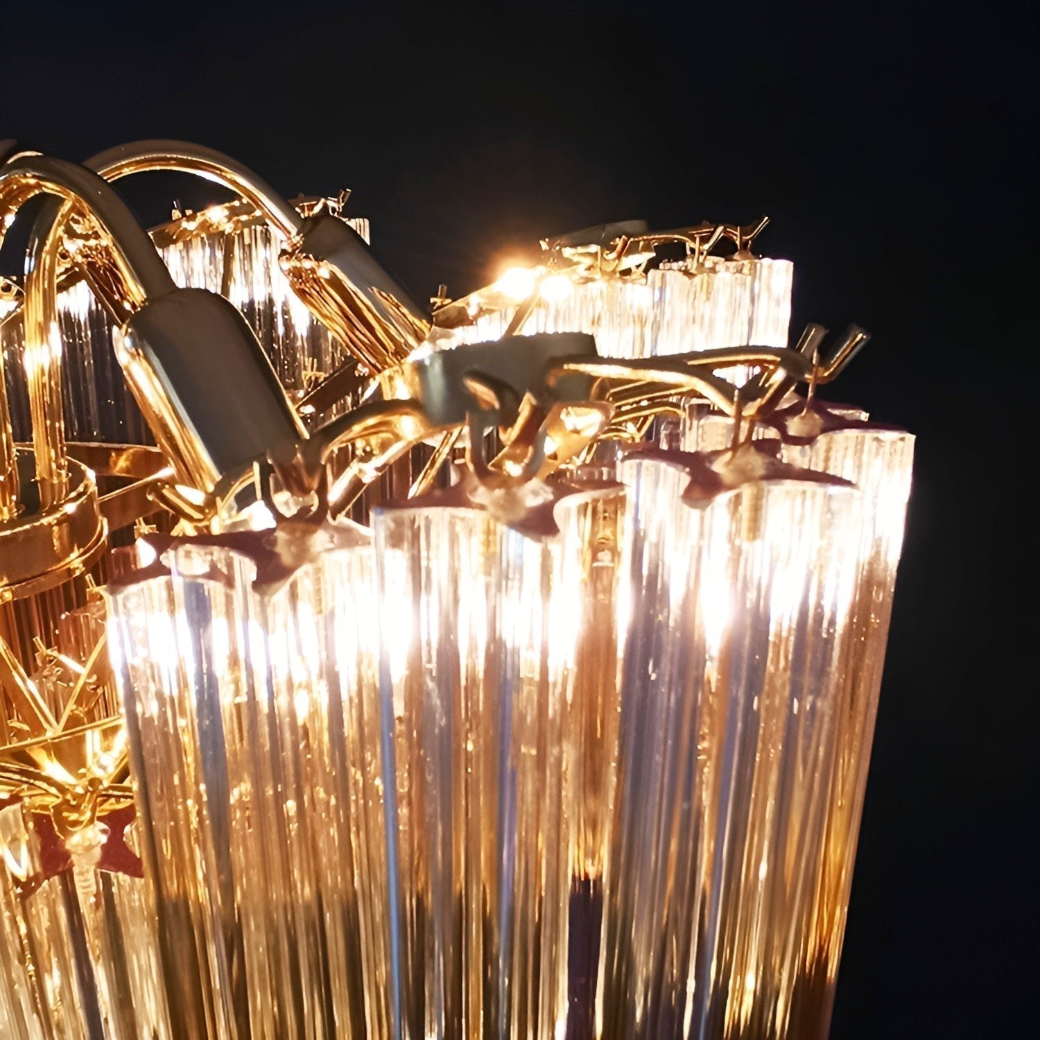 Evmararae Gradient Glass Chandelier - Lamp Outdoor